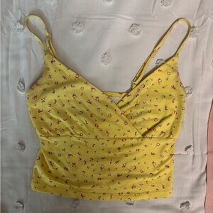 SO Yellow Floral Camisole Top